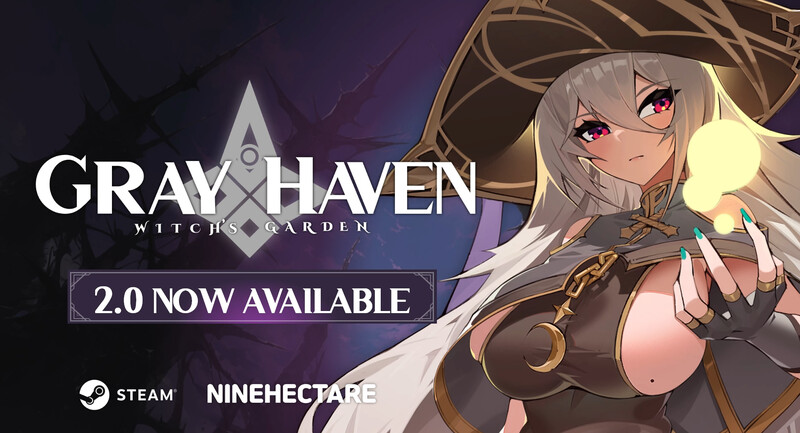 更新[动作ARPG/平面3D/全动态] 灰色乐园 Gray Haven : Witch’s Garden Ver4.1.0 官中版 [10.80G]